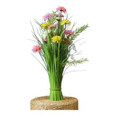 بوكيه ورد اصطناعي داليا حول الإمارات (70 سم)