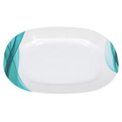 Royalford 14" Melamine Ware Super Rays Oval Plate, RF8070