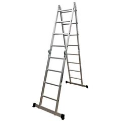 Liberti Multi-Purpose 14-Tier Combination Ladder (2 x 3 + 2 x 4 Tiers, 80 x 202 cm)