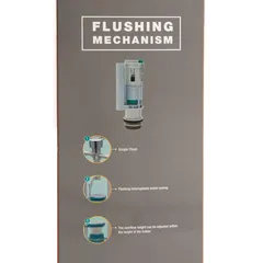 Bold Side Fill Flushing Mechanism for Dual Piece Toilet