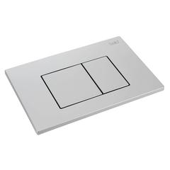 Bold Aqua Actuator Plate (25 x 17 x 0.5 cm, Matte Chrome)