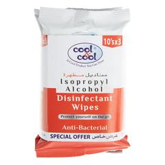 Cool & Cool Disinfectant Anti Bacterial Wipes Pack (3 Pc.)