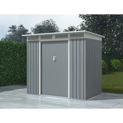 Bella Galvanized Shed (213 x 142 x 184 cm)