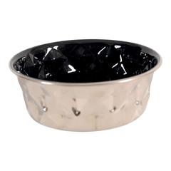 Zolux Stainless Steel Non-Slip Dog Bowl (Black, 550 ml)