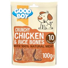 Armitage Good Boy Crunchy Chicken & Rice Bones Dog Treat (Adult Dogs, 100 g)