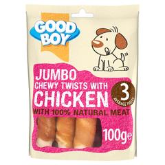 Armitage Good Boy Jumbo Chewy Chicken Twists Dog Treat (Adult Dogs, 100 g)