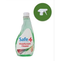 Safe4 RTU Trigger Disinfectant Cleaner (500 ml, Apple)