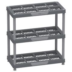 Cosmoplast Plastic 3-Tier Shelving Rack (90 x 45 x 98 cm)