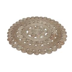 Khashabeesta Orbits Seagrass Rug (120 x 120 cm)