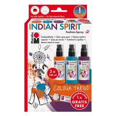 Marabu Indian Spirit Fashion Spray Paint Set (100 ml, 3 pcs)