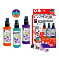 Marabu Indian Spirit Fashion Spray Paint Set (100 ml, 3 pcs)