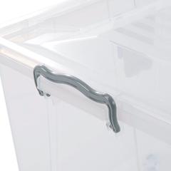 Hobby Life Transparent Plastic Storage Box W/ Wheels (80 L, 70.5 x 44.5 x 38.5 cm)