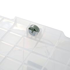 Hobby Life Transparent Plastic Storage Box W/ Wheels (80 L, 70.5 x 44.5 x 38.5 cm)