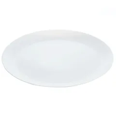 طبق طعام بيضوي لومينارك ديوالي أوبال (27 سم، أبيض)