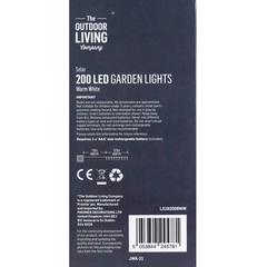 مصابيح حديقة LED بالطاقة الشمسية ذه آوتدور ليفينغ كومبني (أبيض مصفر)