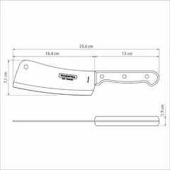 Tramontina Polywood Cleaver Knife (29.4 cm)