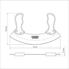 Tramontina Mezzaluna Mincing Knife (25 cm)