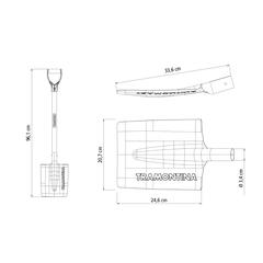 Tramontina Steel Square Spade (71 cm)