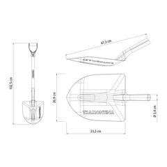 Tramontina Steel Round Spade (71 cm)