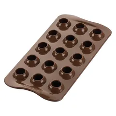 Silikomart 3D Choco Tartufino Mould (120 ml, Brown)