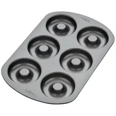 Wilton Non-Stick Stainless Steel Doughnut Pan (6 Cavities)
