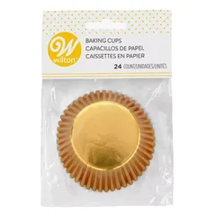Wilton Gold Foil Baking Cups (Standard Size, 24 Pc.)