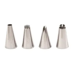 Wilton Brass Borders Tip Set (Silver, 4 Pc.)