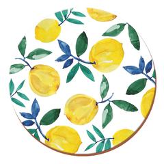 Creative Tops Lemons Round Placemats Pack (29 cm, 4 Pc.)