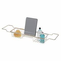 InterDesign Everett Adjustable Over Bathtub Caddy (57.28-81.28 x 17.02 x 11.2 cm)
