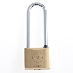 Yale Long Shackle Brass Padlock (4 cm)