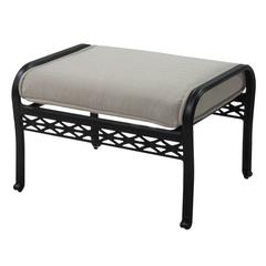 Milano Cast Aluminum Ottoman W/Cushion Generic (71.50 x 59 x 48.5 cm)