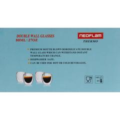 Neoflam Double Wall Glass (80 ml, 4 pcs)