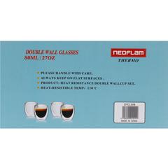 Neoflam Double Wall Glass (80 ml, 4 pcs)