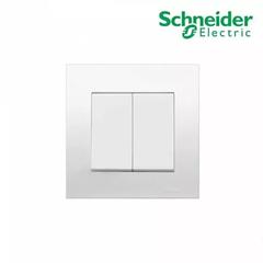 Schneider Electric Vivace 2 Gang 2 Way Switch (8.7 x 8.7 x 3.5 cm, 250 VAC)