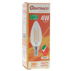 Oshtraco Lightmaker E 14 Filament LED Bulb (4 W, Warm White)