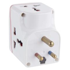 Oshtraco 3-Way Universal Adaptor Plug W/ Individual Switch (5 Amp)