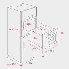 جهاز صنع قهوة مدمج تكا، CLC 835 MC