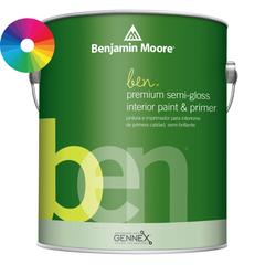 Benjamin Moore Ben Semi-Gloss Interior Latex Paint & Primer (3.7 L, Base 3)
