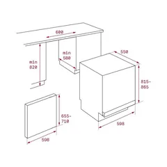 Teka Built-In Dishwasher, DW8 55 FI (12 Place Setting)