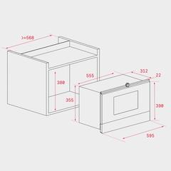 Teka Built-In Microwave Oven, ML 822 BIS L (22 L, 2500 W)