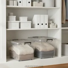 Cosmoplast Plastic Storage Box W/Wheels Bundle