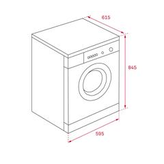 Teka 8 kg Freestanding Front Load Condenser Dryer, TKS 850 C