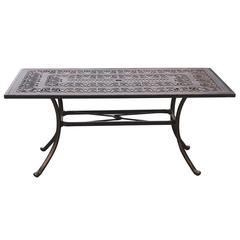 Milano 6-Seater Cast Aluminum Rectangle Dining Set Generic (7 Pc.)