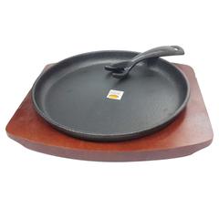 Raj Round Sizzler Tray W/ Holder (22 cm)