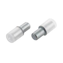 Suki Nickel Plated Steel Glass Shelf Support Pack (5 mm, 12 Pc.)