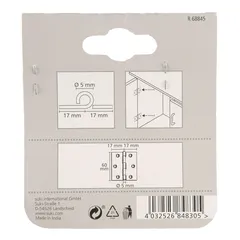 Suki Brass Slim Hinge Pack (3.4 x 6 cm, 2 Pc.)