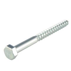 Suki Zinc-Plated Steel Hexagon Wood Screw (10 x 240 mm, DIN 571)