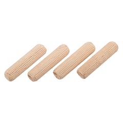 Suki Beech Wood Ribbed Dowel Pack (0.8 x 4 cm, 30 Pc.)