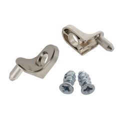 Suki Nickel-Plated Steel Single Tap Shelf Support Pack (5 mm, 8 Pc.)
