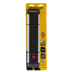 Stanley 4-Sockets Rugged Power Extension Board (5 m)
